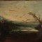 Paesaggio con figure femminili, olio su tela, scuola piemontese, 1700, Immagine 3