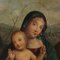Jungfrau Maria mit Kind und Heiligen, Öl an Bord, 19. Jahrhundert 3