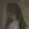 Ritratto di donna, olio su tela, fine XIX secolo, Immagine 3