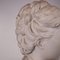 Büste einer Frau aus weißem Carrara Marmor, Italien, 19. Jh 4