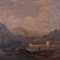Paesaggio fluviale, olio su cartone, fine XIX secolo, Immagine 3