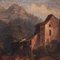 Paesaggio di montagna, olio su cartone, fine XIX secolo, Immagine 3