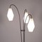 Stehlampe aus emailliertem Metall, Messing & Opalglas, Italien, 1950er 3
