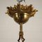 Brass and Bronze Ten Light Chandelier, Image 4
