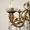 Brass and Bronze Ten Light Chandelier, Image 6