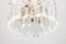 Modernistischer Dreistufiger Kronleuchter aus Strukturiertem Glas von Kalmar 4