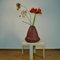 Vase Sculptural Studio en Poterie avec Vernis Rouge Ox 9