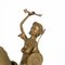 Sculpture Tribal Africain en Bronze - Guerrier Féminin sur un Cheval 20