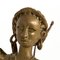 African Tribal Bronze Sculpture - Female Warrior on a Horse 25