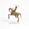 Scultura tribale africana in bronzo - Female Warrior on a Horse, Immagine 1