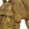 African Tribal Bronze Sculpture - Female Warrior on a Horse 18