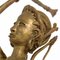Escultura tribal africana de bronce - Mujer guerrera a caballo, Imagen 24
