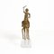 Sculpture Tribal Africain en Bronze - Guerrier Féminin sur un Cheval 8