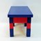 Colorful Pink and Blue Pine Table with Drawer by Erik Höglund for Eriksmålaglas, 1960s 6