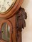 19th-Century Antique Victorian Carved Walnut Eight Day Wall Clock, Image 6