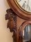19th-Century Antique Victorian Carved Walnut Eight Day Wall Clock, Image 3