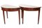 Antique George III Demilune Mahogany Console Tables, Set of 2 2