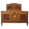 Mahogany Marquetry Inlaid Double Bed 1