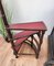 Mid-Century Italian Carved Walnut Wood and Leather Spiral 4-Step Library Ladder 5