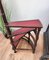 Mid-Century Italian Carved Walnut Wood and Leather Spiral 4-Step Library Ladder, Image 5