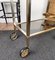 Two-Tier Brass and Glass Bar Cart with Removable Top, 1970s, Image 9