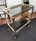 Two-Tier Brass and Glass Bar Cart with Removable Top, 1970s 6