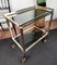 Two-Tier Brass and Glass Bar Cart with Removable Top, 1970s, Image 6