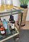 Two-Tier Brass and Glass Bar Cart with Removable Top, 1970s, Image 10