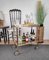 Two-Tier Brass and Glass Bar Cart with Removable Top, 1970s 2