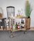 Two-Tier Brass and Glass Bar Cart with Removable Top, 1970s, Image 2