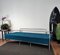 Italian Steel and Tufted Velvet Blue Daybed, 1960s, Image 8