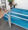 Italian Steel and Tufted Velvet Blue Daybed, 1960s, Image 7