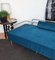 Italian Steel and Tufted Velvet Blue Daybed, 1960s, Image 3