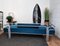 Italian Steel and Tufted Velvet Blue Daybed, 1960s, Image 4