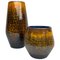 Vases Fiamma Mid-Century en Céramique de Upsala-ekeby, 1960s, Set de 2 1