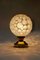 Brass and Glass Globe Table Lamp, 1970s 8