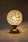 Brass and Glass Globe Table Lamp, 1970s, Image 8