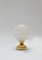 Brass and Glass Globe Table Lamp, 1970s 3