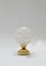Brass and Glass Globe Table Lamp, 1970s, Image 3