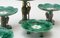 Majolica Pond Lily and Stork Cake Stands, Set of 5 4