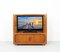 Danish Teak TV or Audio Cabinet with Tambour Doors from Dyrlund, 1960s 17