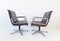 Leather 2000 Swivel Chairs by Delta Design for Wilkhahn, 1960s, Set of 2 2