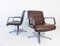 Leather 2000 Swivel Chairs by Delta Design for Wilkhahn, 1960s, Set of 2 1