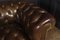 Brown Leather Chesterfield Club Chairs, Set of 2 9