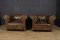 Brown Leather Chesterfield Club Chairs, Set of 2 12