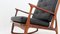 Rocking Chair Mid-Century en Teck, Italie, 1950s 6