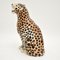 Escultura de leopardo vintage grande de porcelana, años 70, Imagen 5