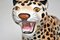 Escultura de leopardo vintage grande de porcelana, años 70, Imagen 6