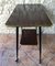 Mid-Century Formica, Brass & Metal TV Side Table on Wheels, 1960s 3