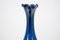Vase Vintage Bleu Marine par Ząbkowice Glasswork, Pologne, 1960s 2